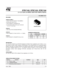 Datasheet STB7102TR manufacturer STMicroelectronics
